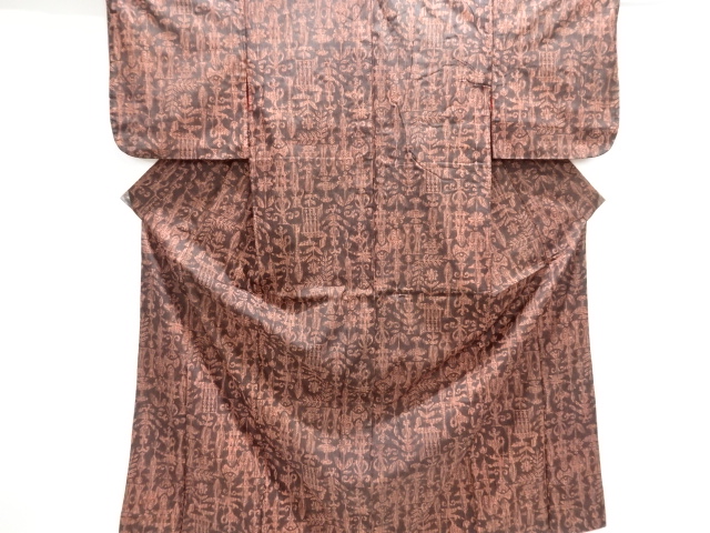 JAPANESE KIMONO / ANTIQUE KIMONO / TAISHO ROMAN STYLE / SARASA